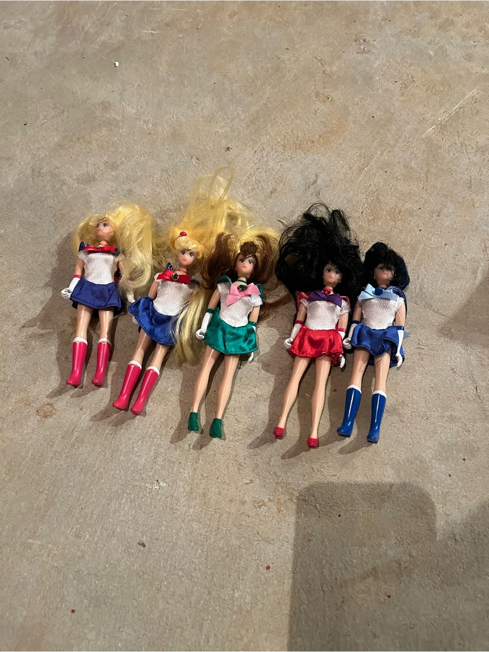 Vintage Sailor Moon Set of 5 Dolls